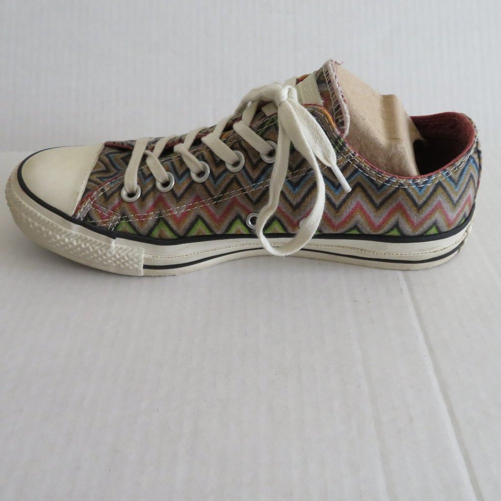 Converse X Missoni-ZigZag Chevron Low Top Sneaker/Tennis Shoe, Sz 8 Women - Picture 15 of 16